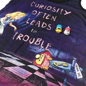 Disney Alice in Wonderland Tank and 2 Tsum Tsum Characters